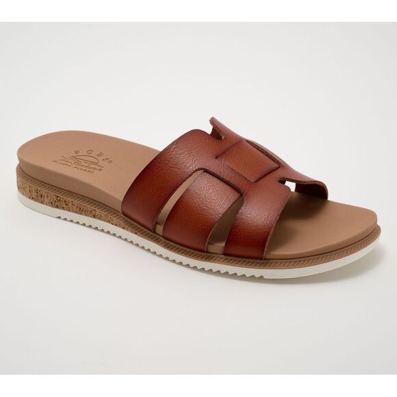 Skechers Women's Sz 10 Bobs Desert Kiss Vegan Slide Sandals Brown A677465 - Picture 1 of 4